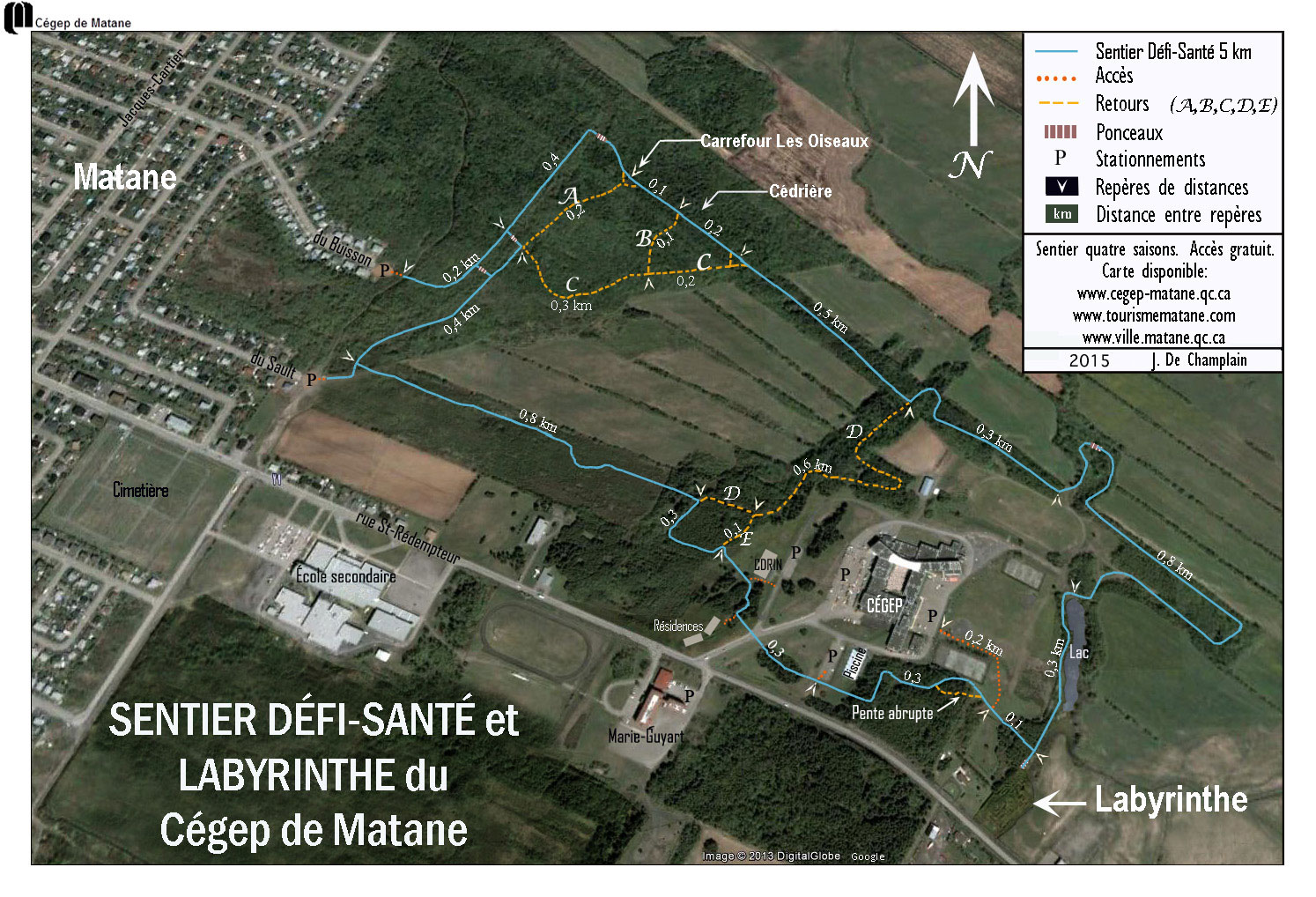 Sentier Défi Santé du Cégep de Matane