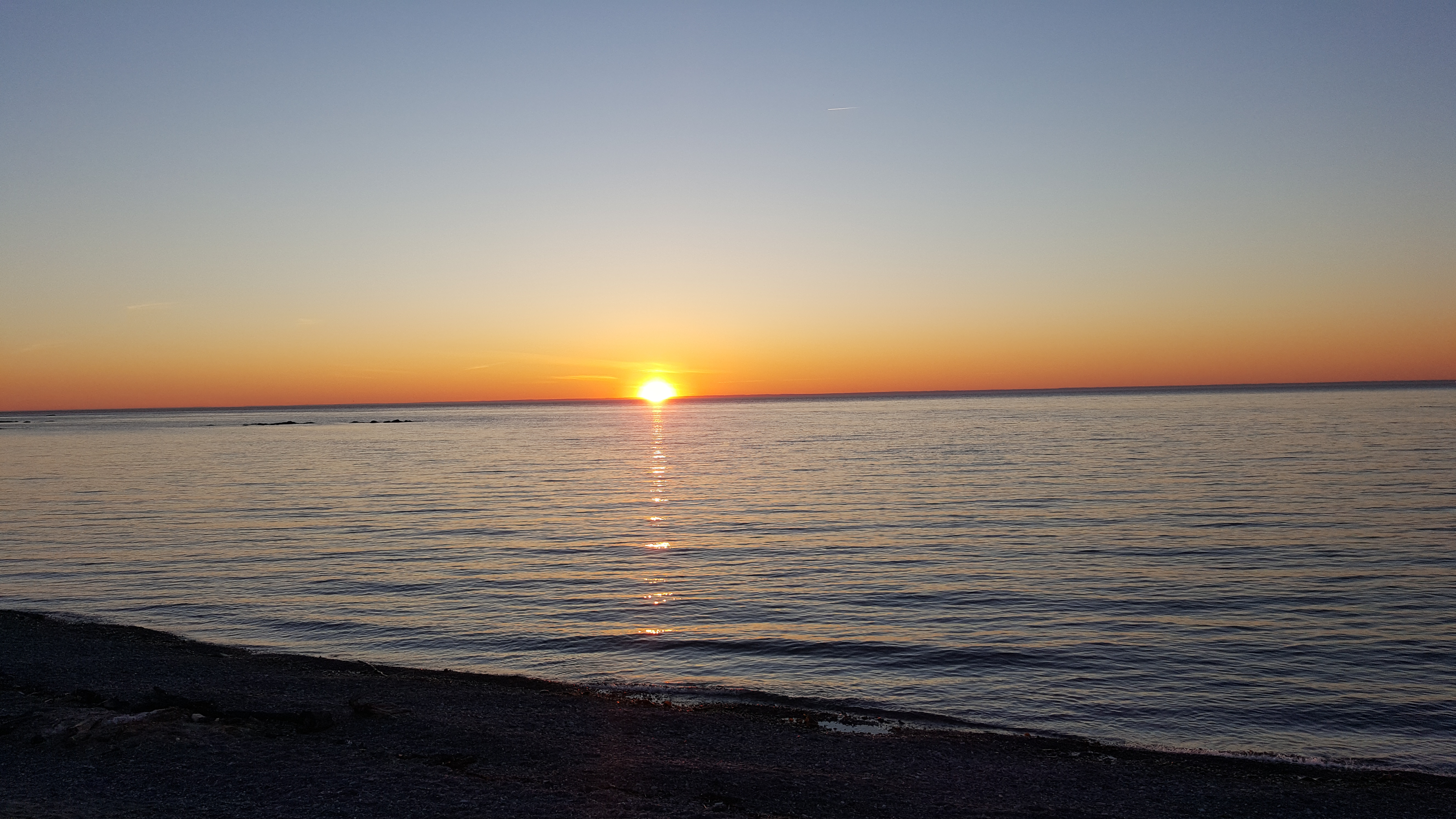 Coucher de soleil dans La Matanie 