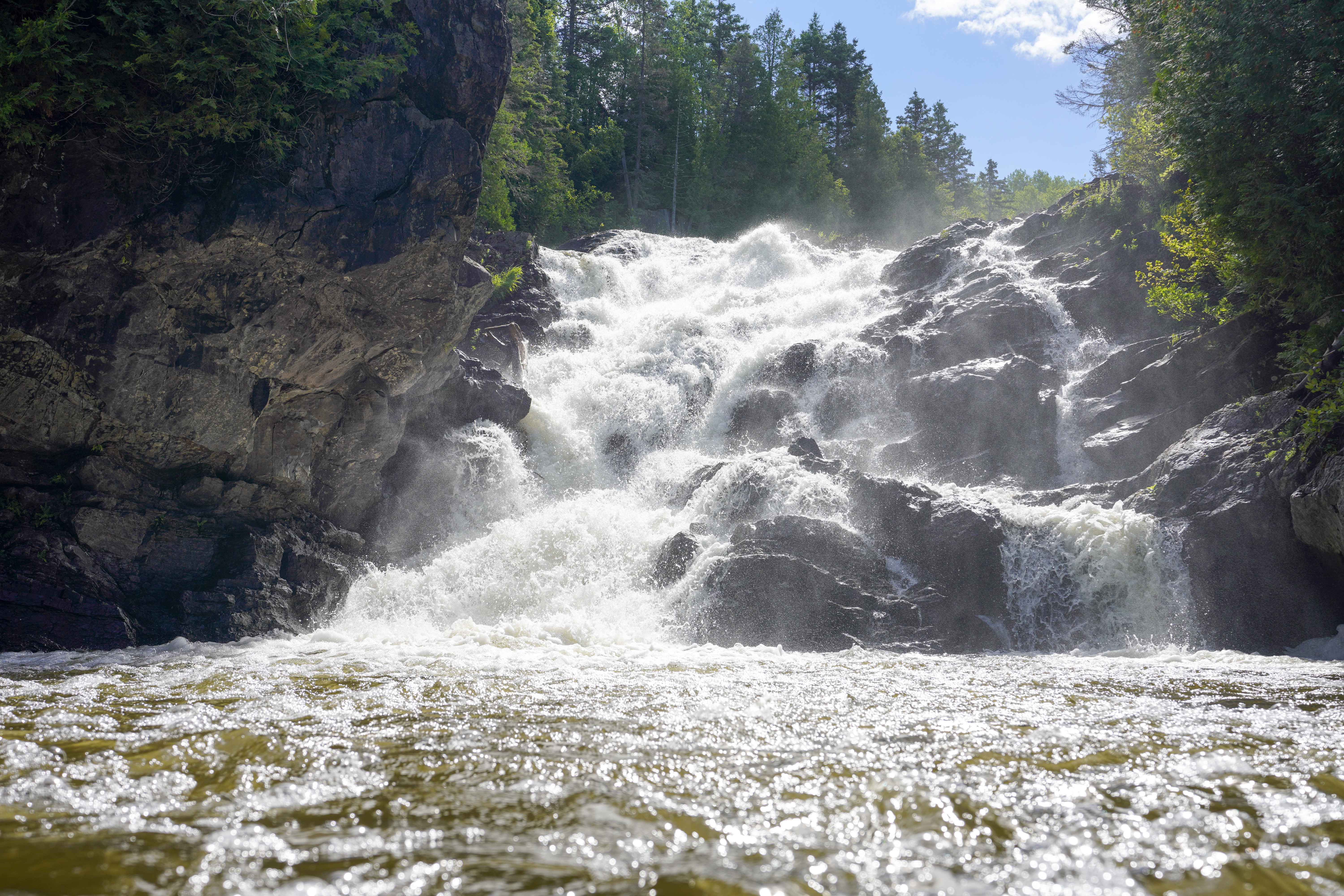 Chutes à Ti-Mé dans La Matanie