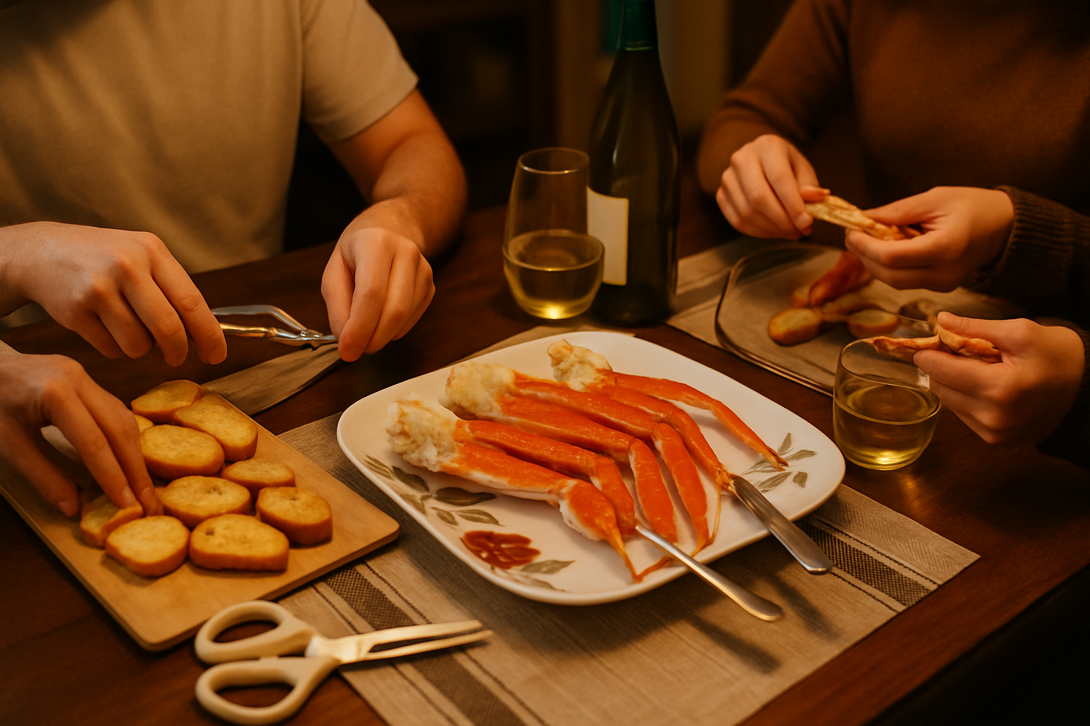 Crabe des neiges entre amis 