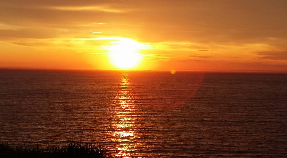 Coucher de soleil dans La Matanie 