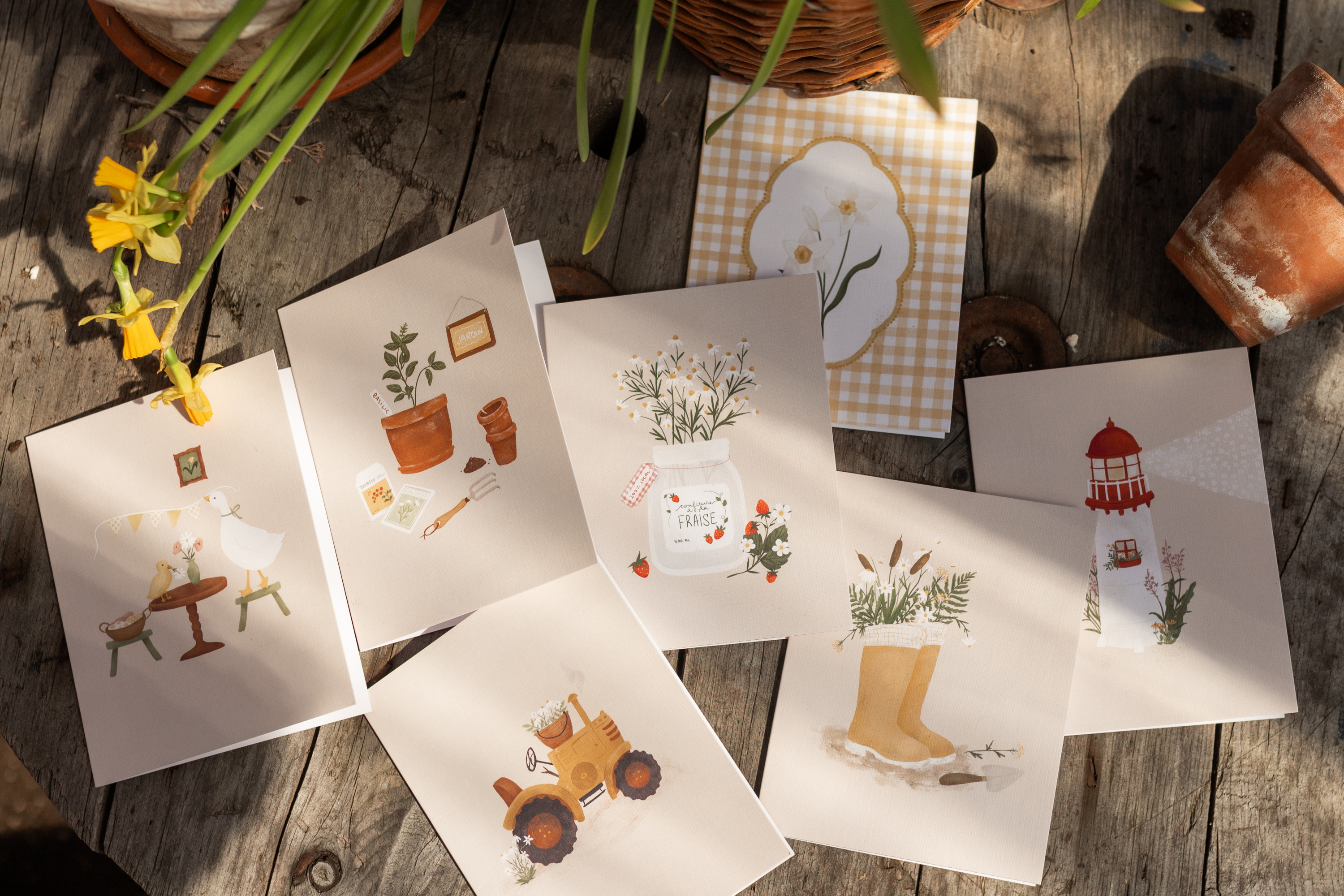 Cartes illustrées par Sarah Quesnel-Langlois