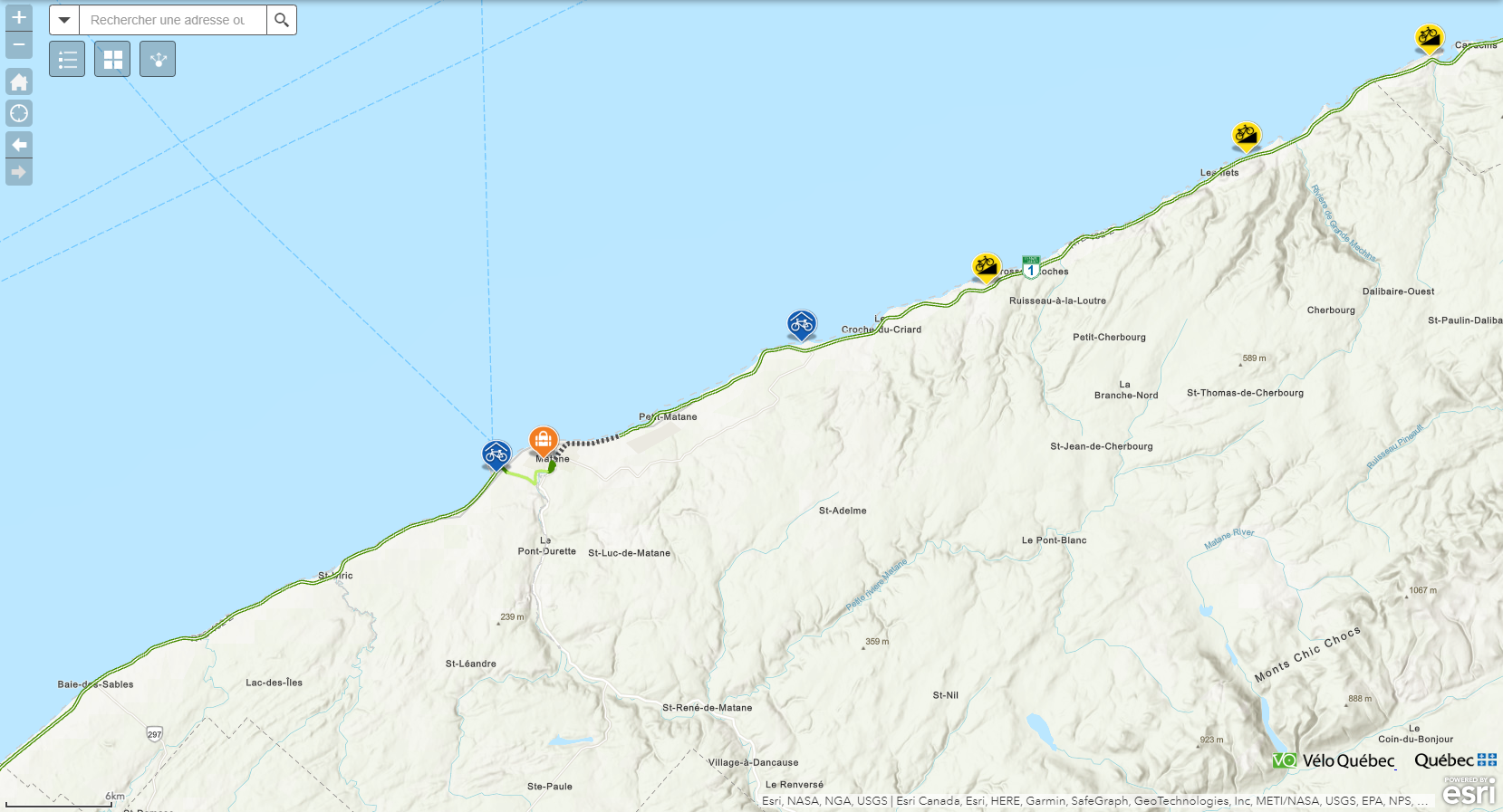 Route verte du Qc - Matane