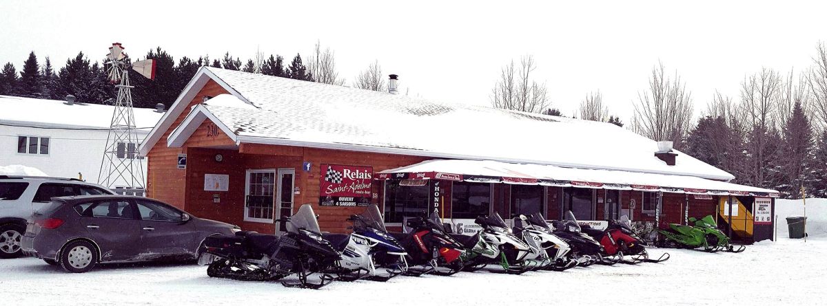 Snowmobile clubhouses and shelters in the region of Matane, Gaspésie