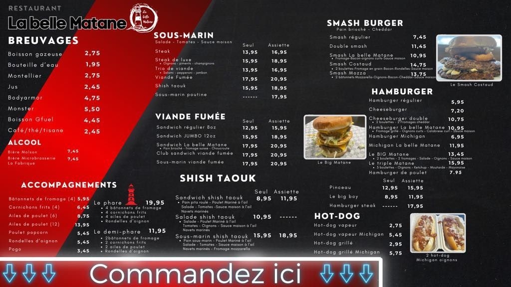 Restaurant La belle Matane et Bar Laitier Le Phare Glacé