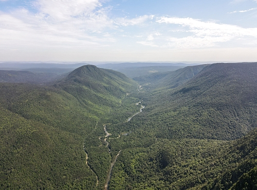 Paysage de la Réserve Faunique de Matane 