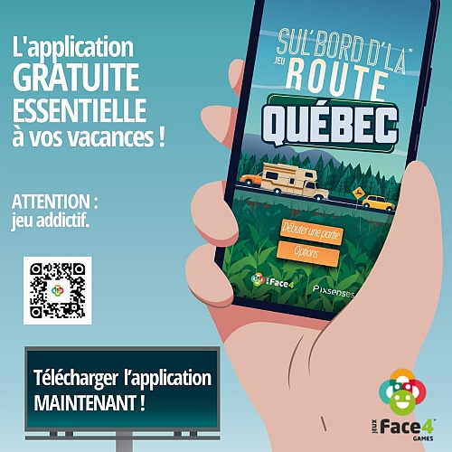 Jeu quizz Sul bord dla route Québec Matane